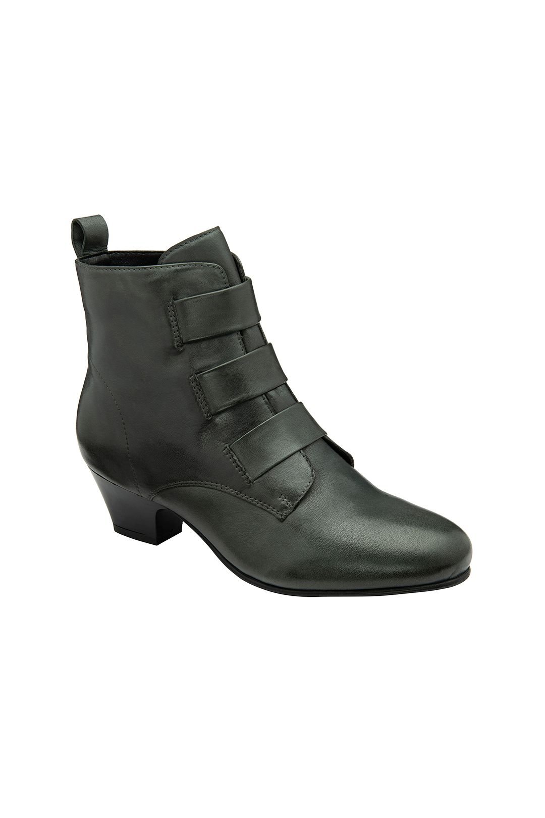 Lotus Lotus Women's 'Lorissa' Leather Zip-Up Ankle Boots in Grey - 1