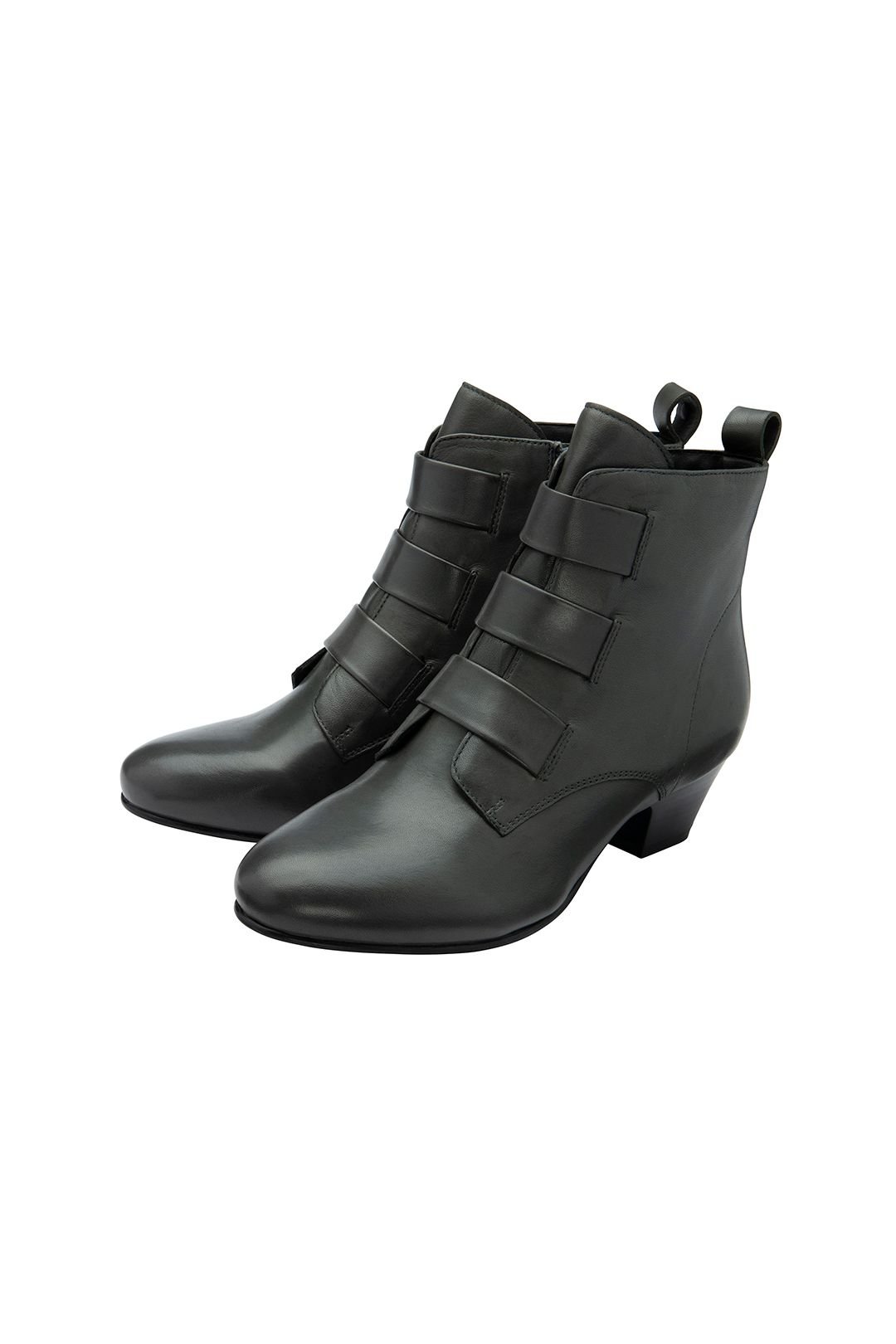 Lotus Lotus Women's 'Lorissa' Leather Zip-Up Ankle Boots in Grey - 2