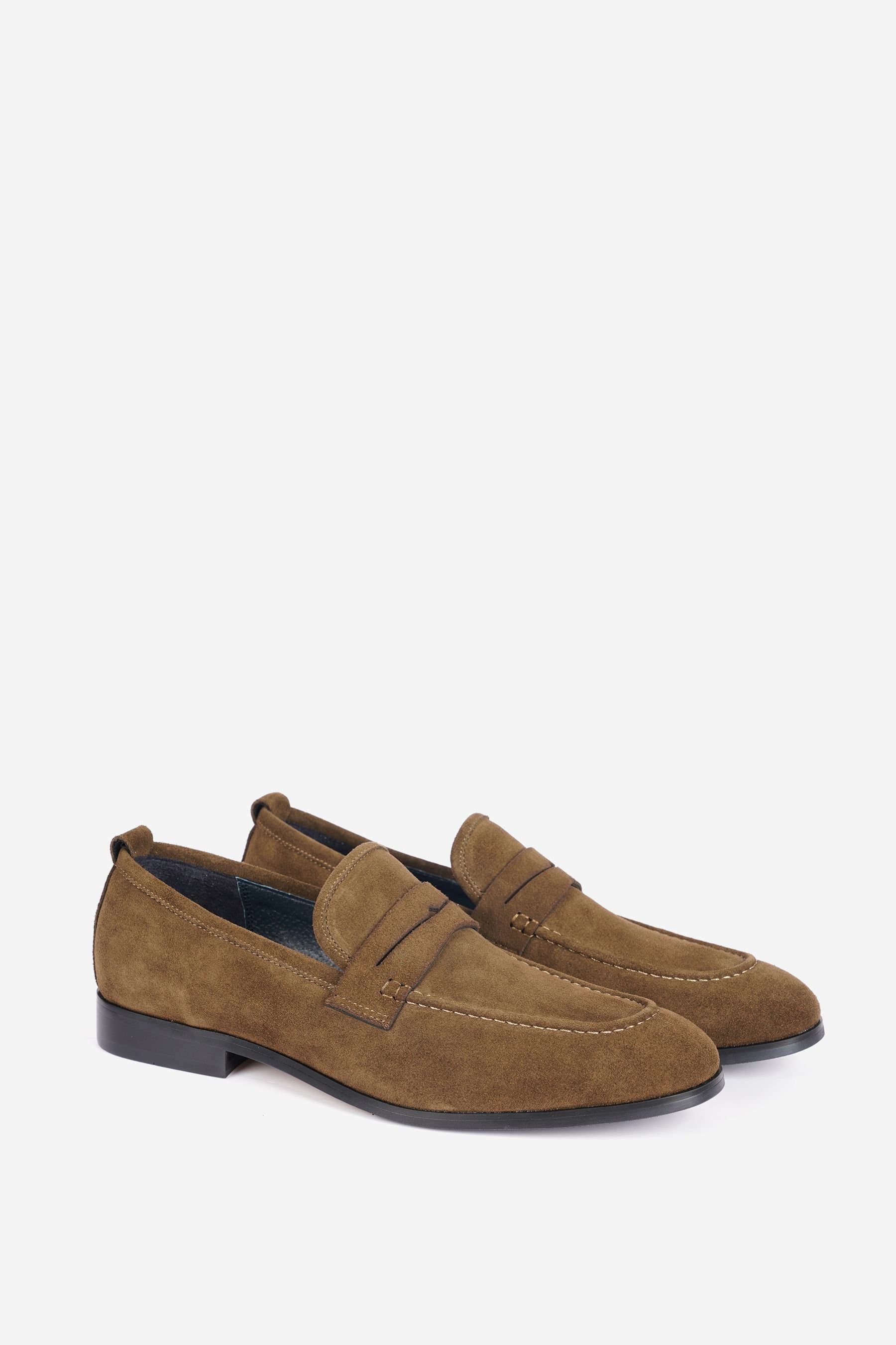 Alexander Pace Alexander Pace Men's 'Albion' Premium Suede Loafers in Khaki