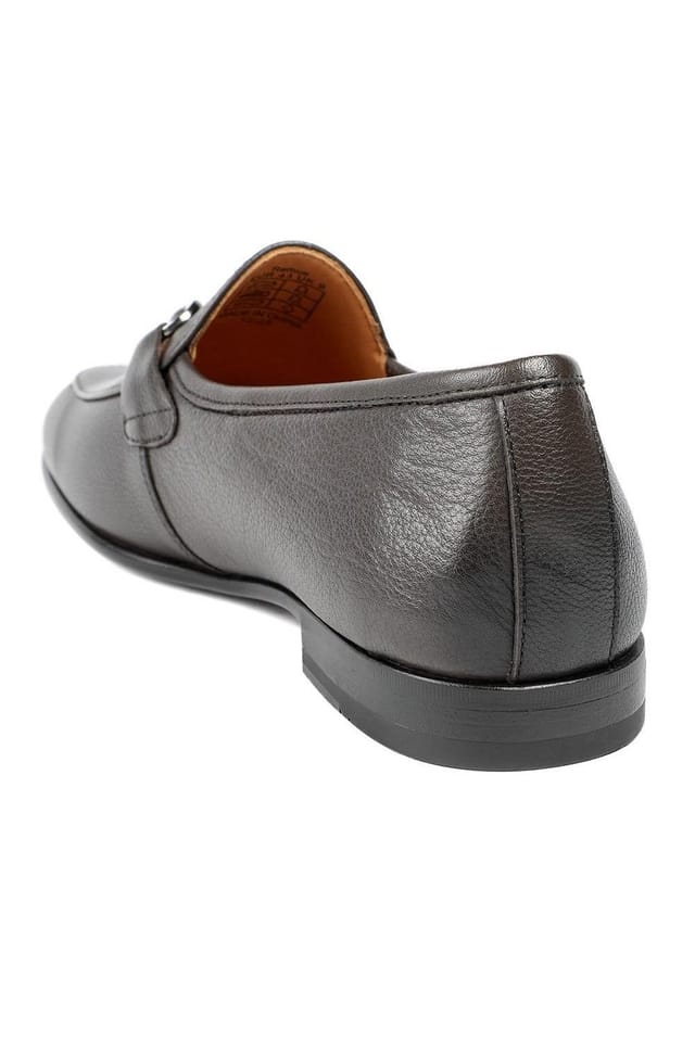 Jones Bootmaker Jones Bootmaker Men's Remus Leather Slip On Loafers in Brown - 3
