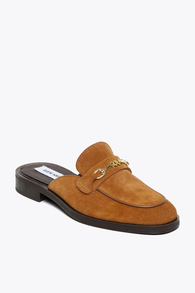 Steve Madden STEVE MADDEN Women's 'Nada Mule Tan' Suede Flats in Tan - 2