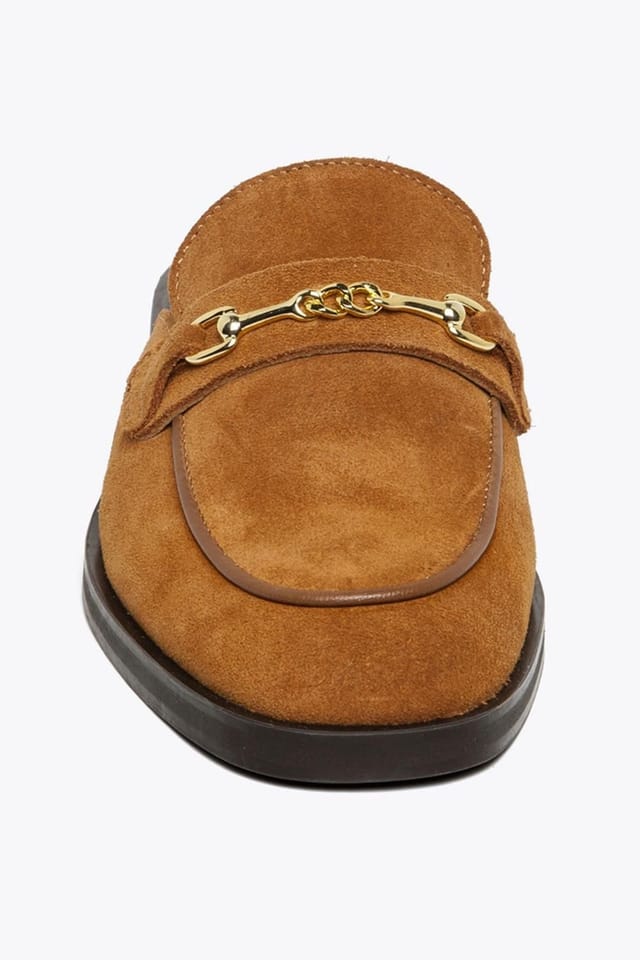 Steve Madden STEVE MADDEN Women's 'Nada Mule Tan' Suede Flats in Tan - 3