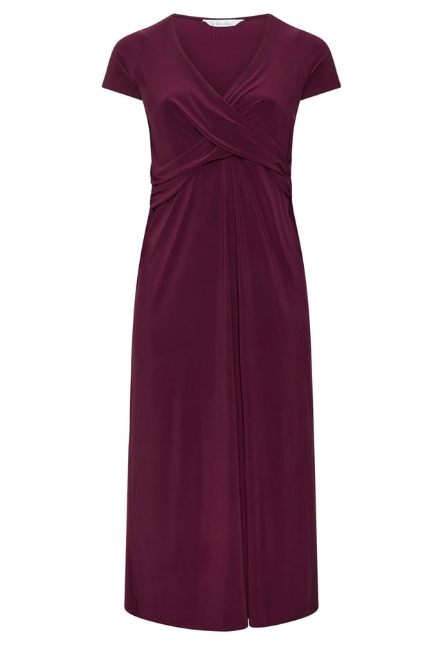 Yours Yours Women's Twist Front Dress in Purple - 2