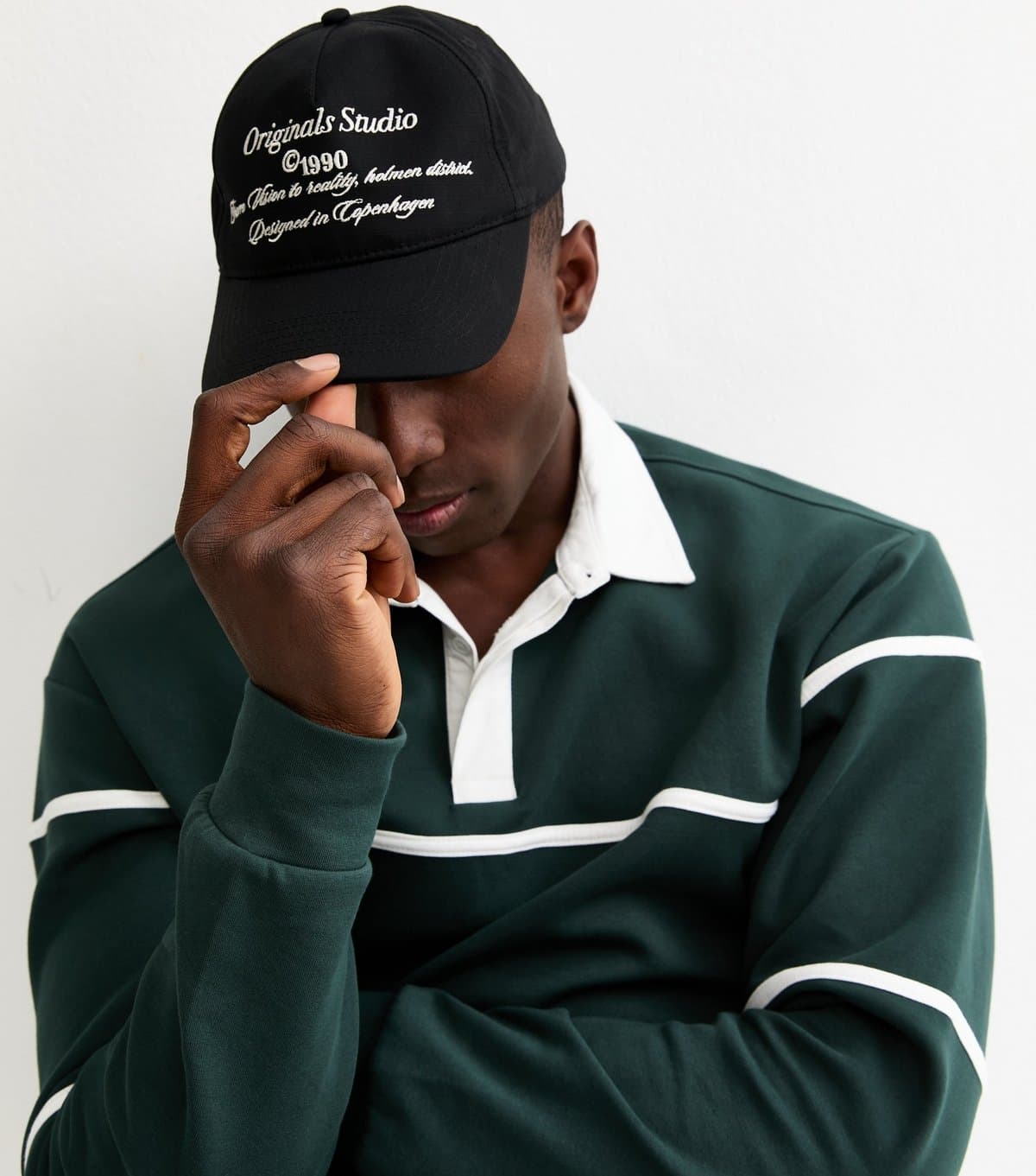 jack & jones Jack & Jones Black Embroidered Cap