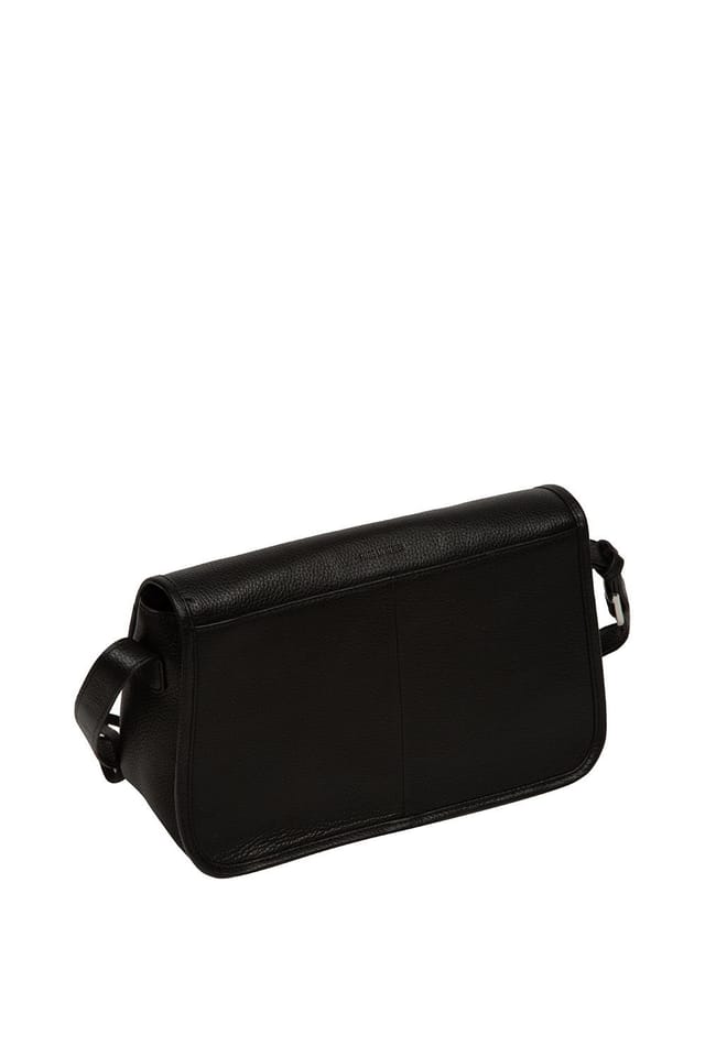 Pure Luxuries London Pure Luxuries London Women's 'Francesca' Leather Cross Body Bag in Black - 3