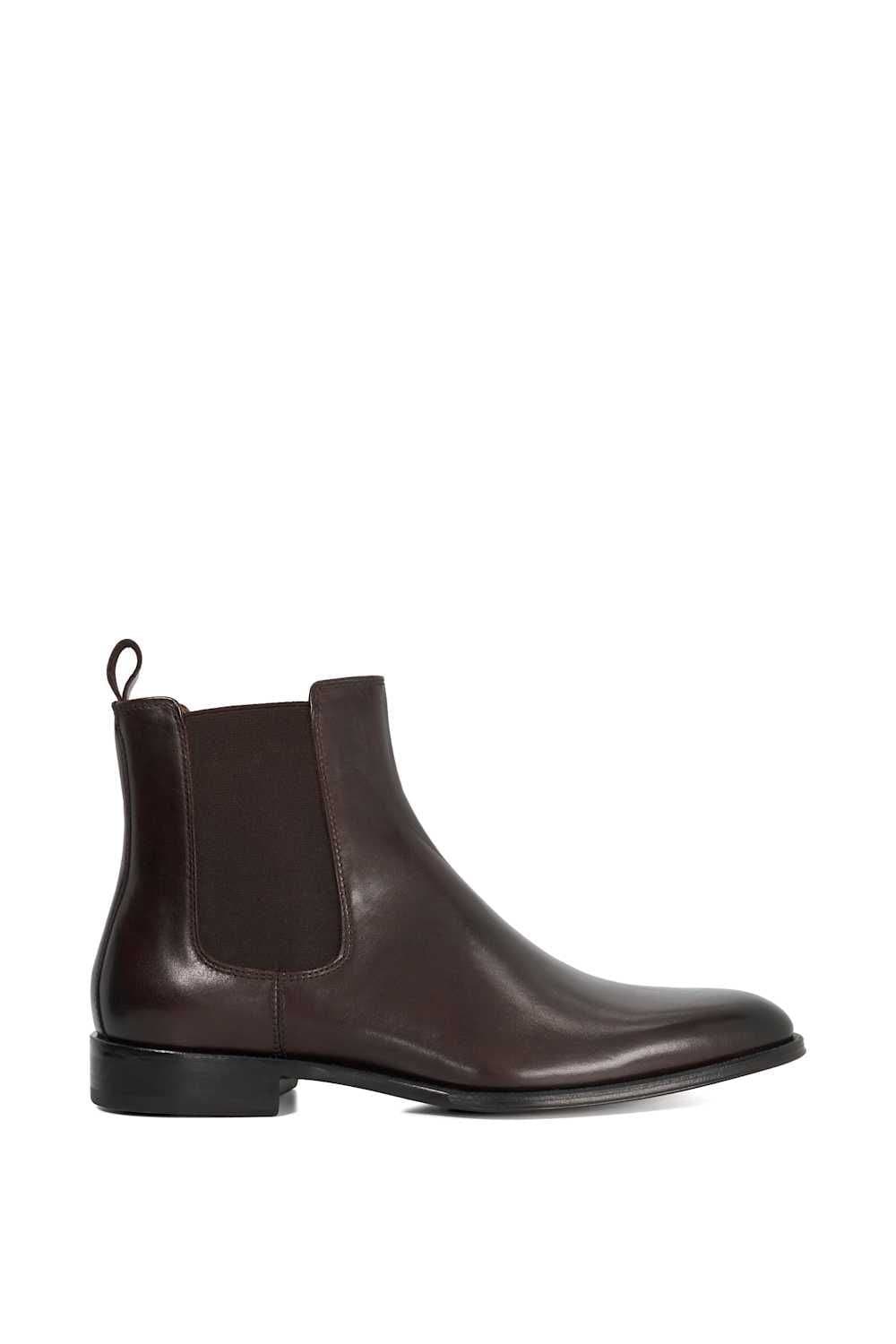 Dune London Dune London Men's 'Manson' Leather Chelsea Boots in Brown