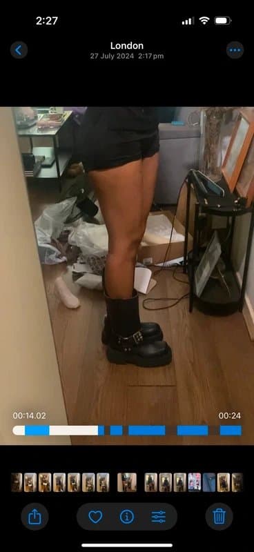 ASOS black leather boots