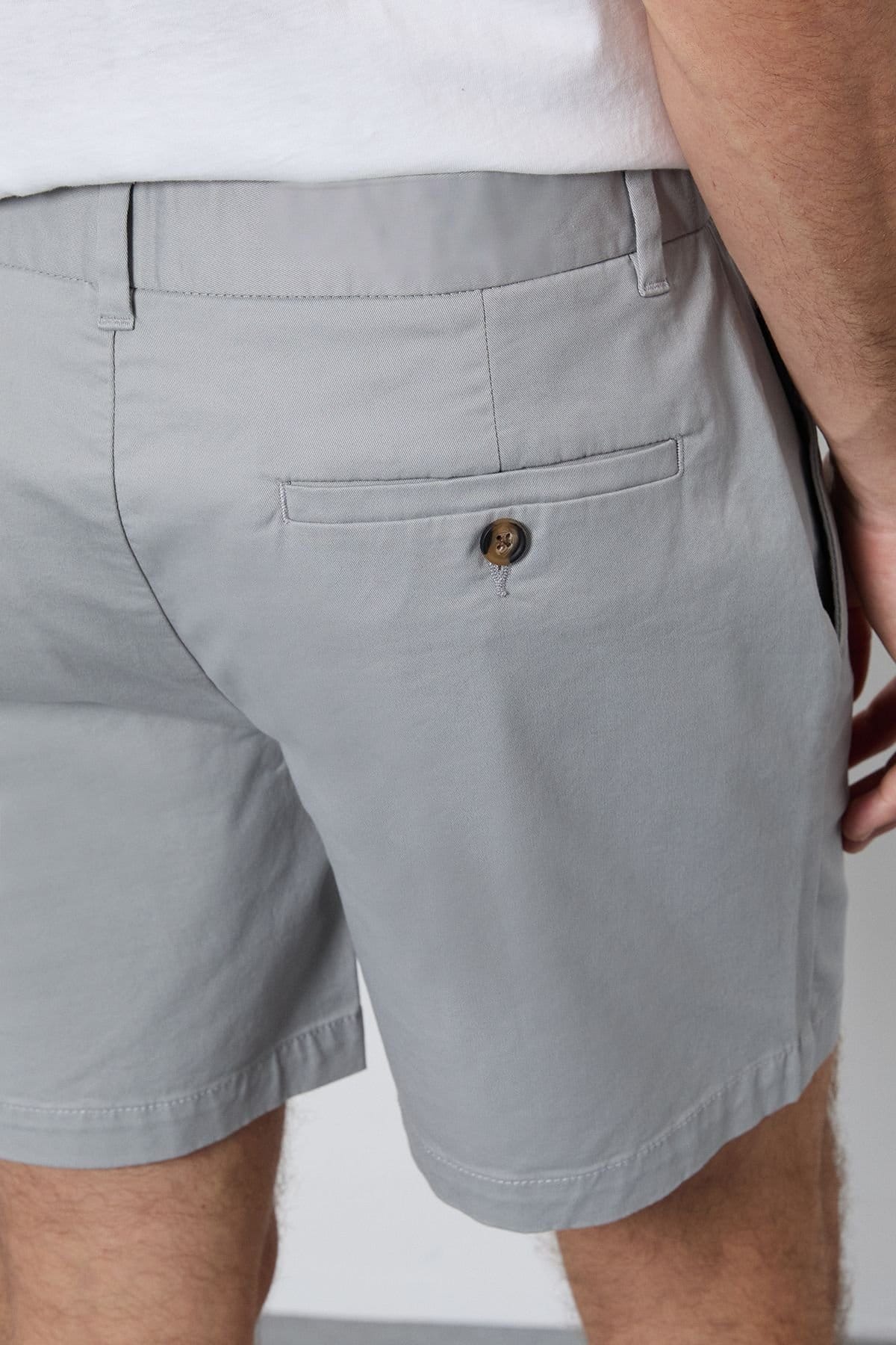 Burton Burton Men's Pale Grey Short Chino Shorts - 4