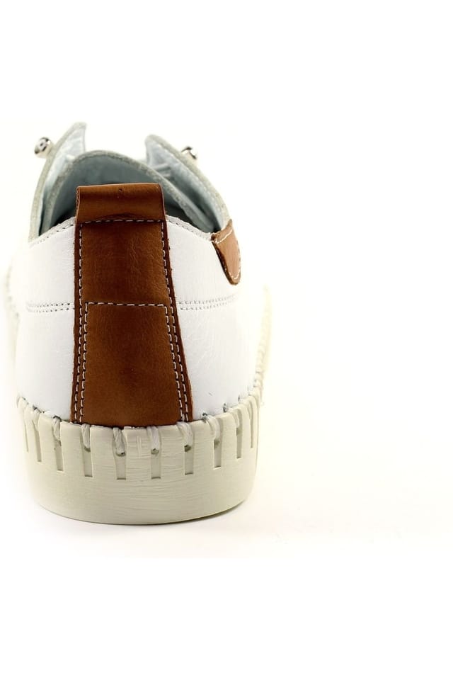 Lunar Lunar Women's Flamborough Leather Shoes in White - 2