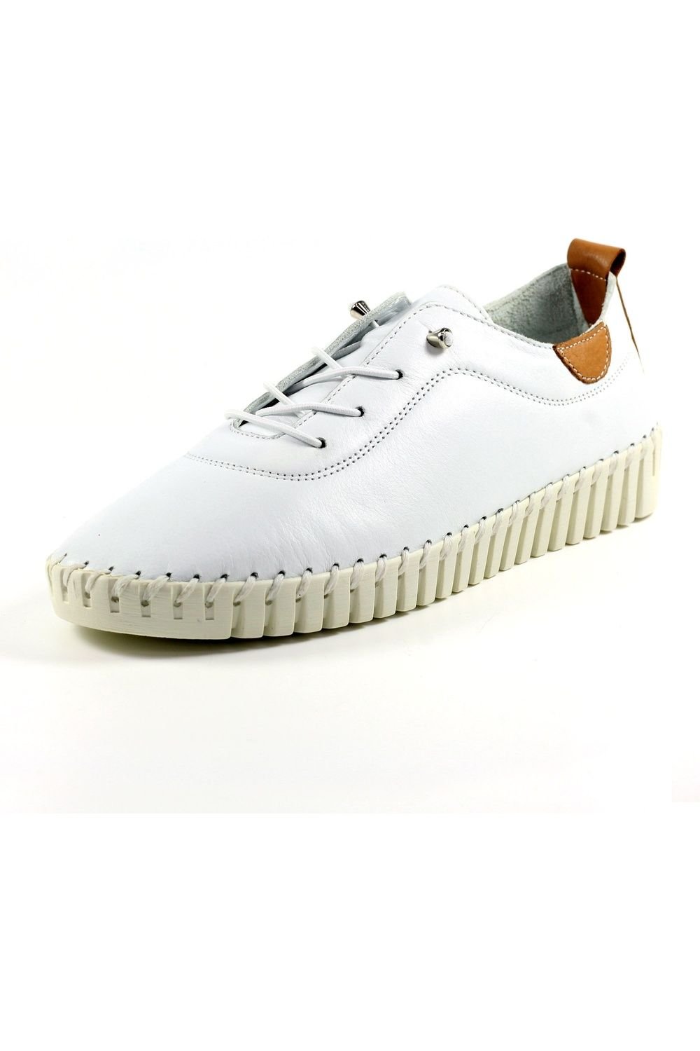 Lunar Lunar Women's Flamborough Leather Shoes in White - 3