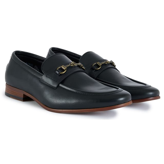 V.GAN V.GAN Men's Cappuccino Loafer Shoes in Black - 2