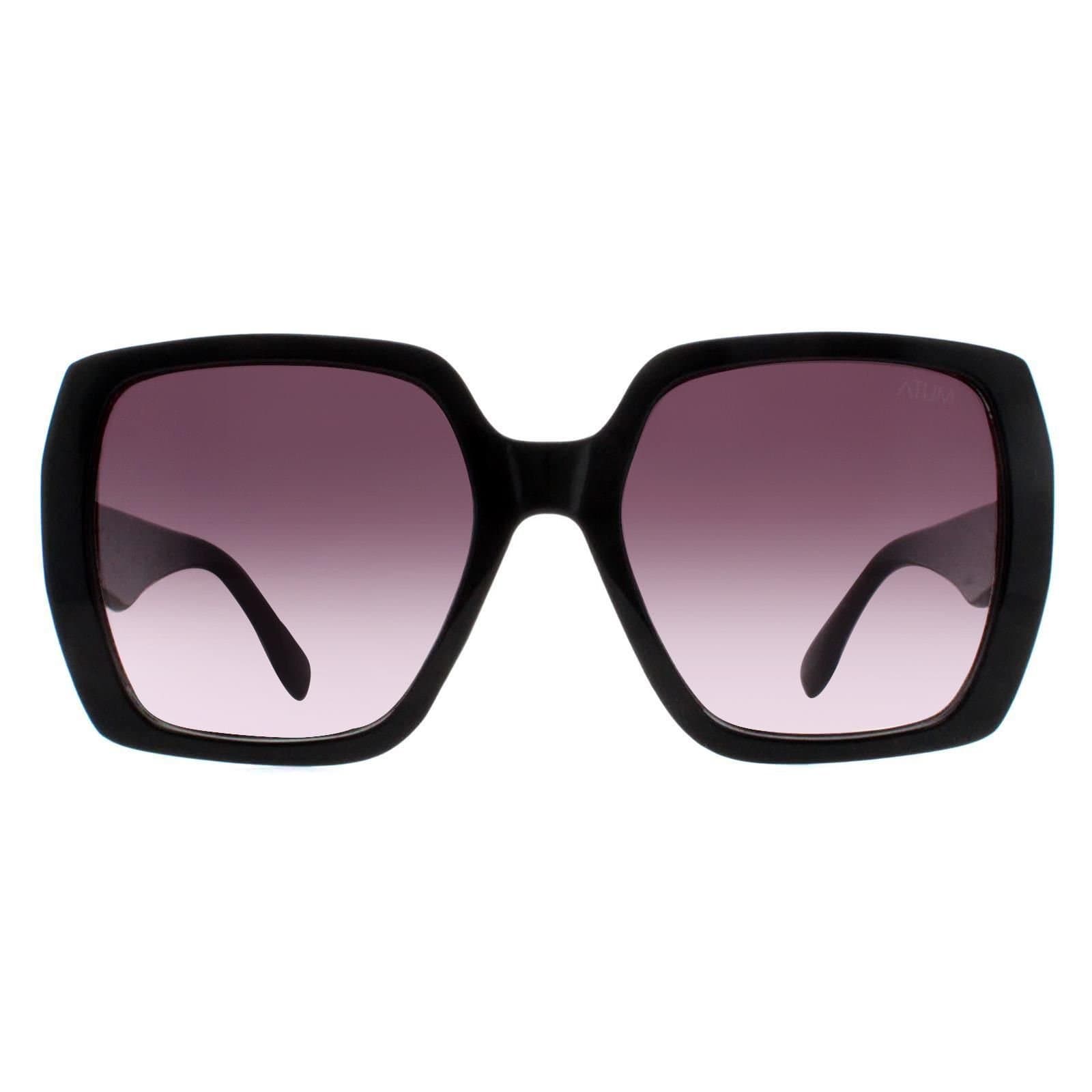 Atum Atum Women's Black Smoke Grey Gradient Zouk Sunglasses