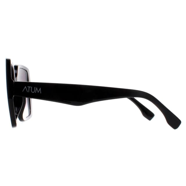 Atum Atum Women's Square Shiny Black Smoke Grey Gradient Zouk - 3