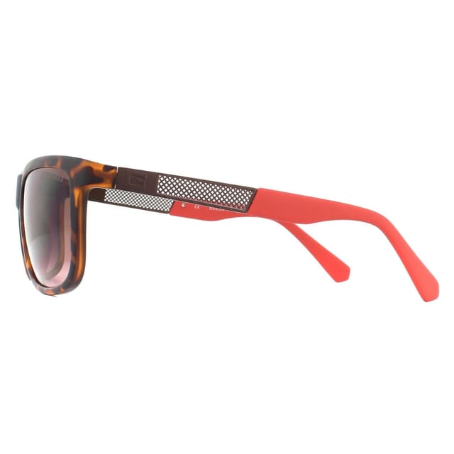 Guess Guess Men's Rectangle Dark Havana Brown Gradient Sunglasses - 3