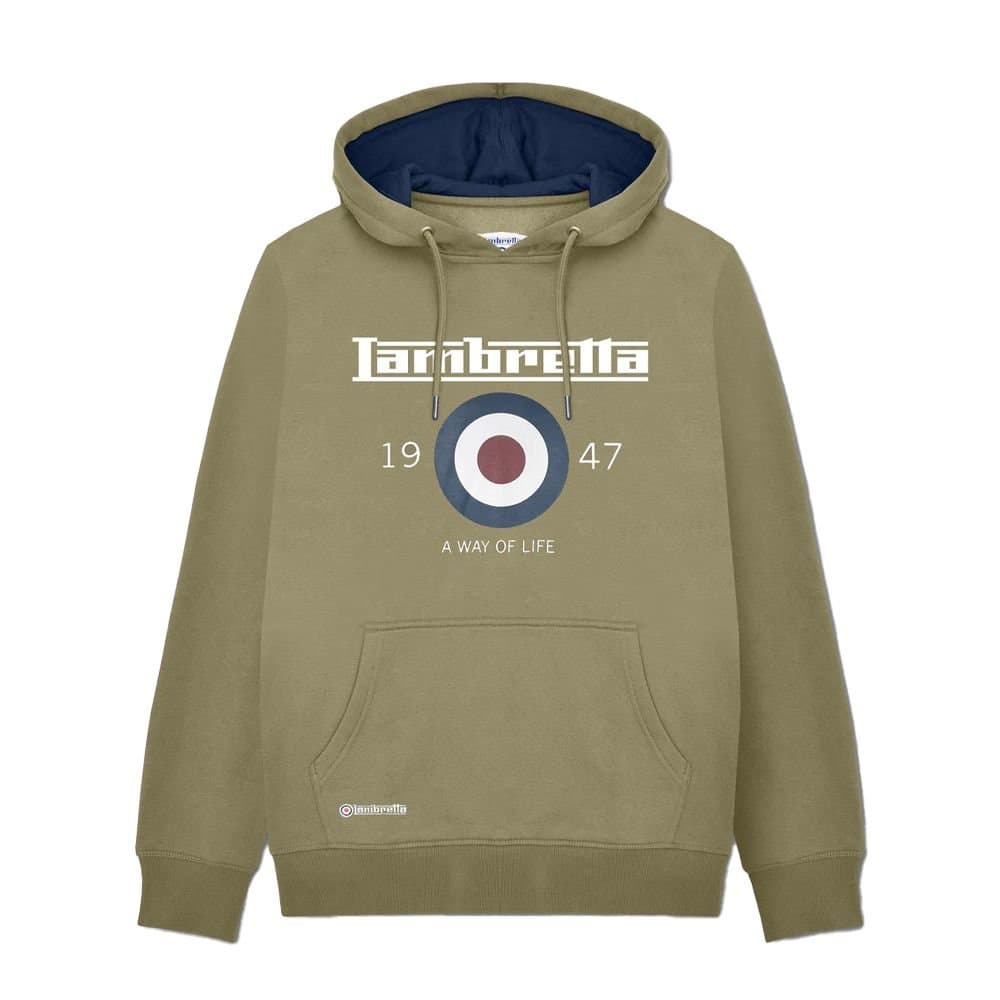 Lambretta Lambretta Men's AW24 Target Hoodie in Green
