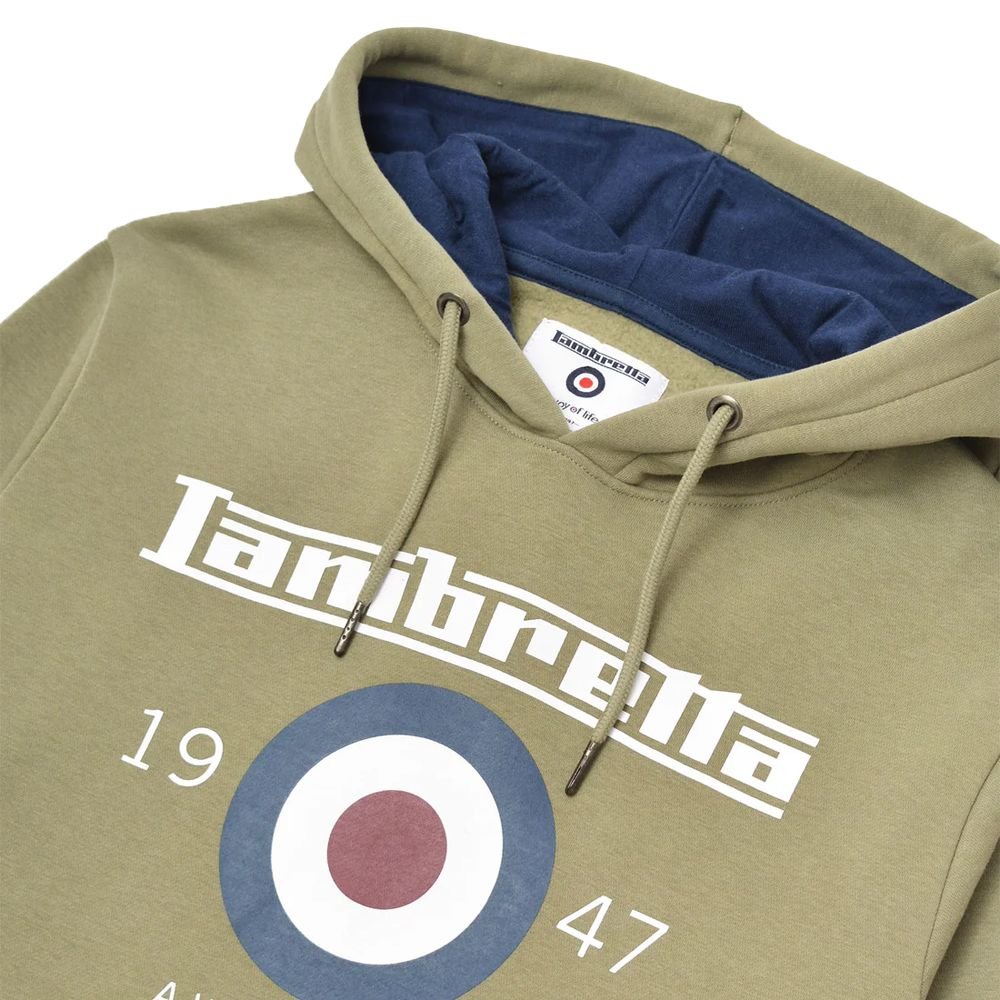 Lambretta Lambretta Men's AW24 Target Hoodie in Green - 3