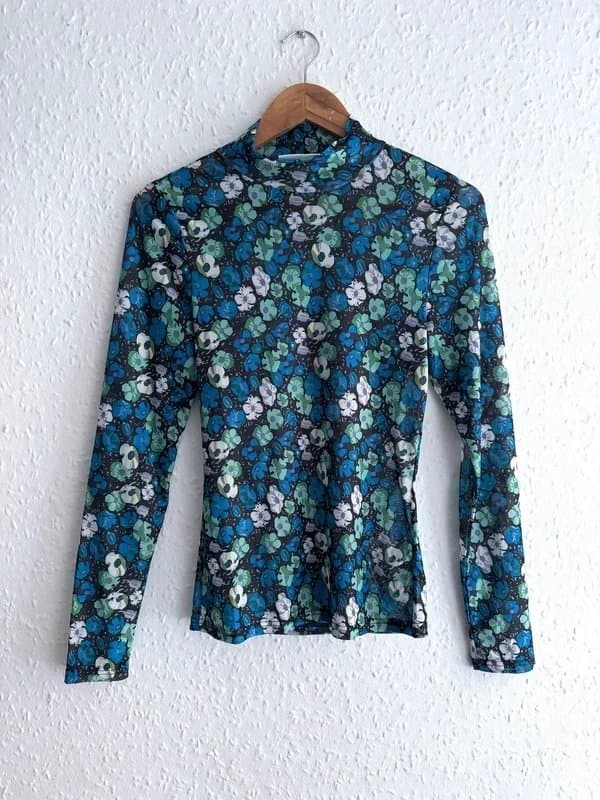 nous sommes label Women's Nous Sommes Label Long Sleeve Floral Mesh Top - Size S