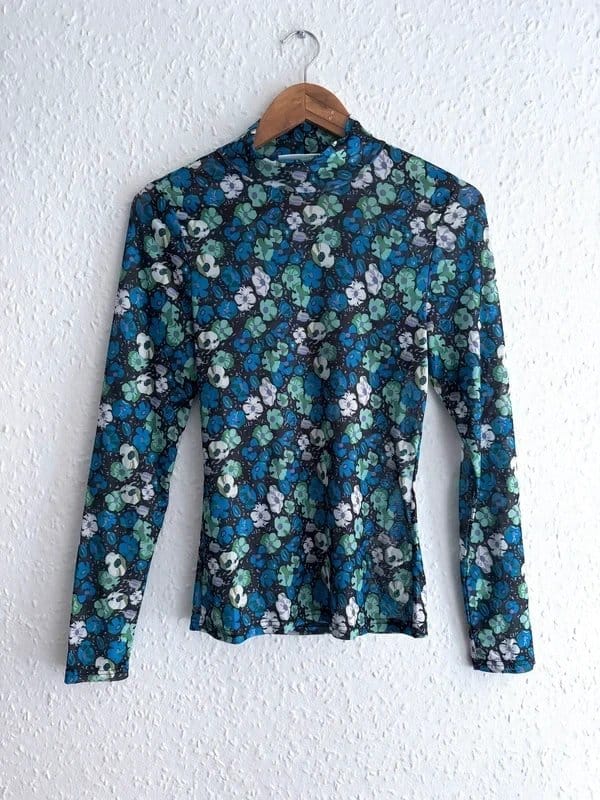 Nous Sommes Label Floral Mesh Long Sleeve Top - Multi