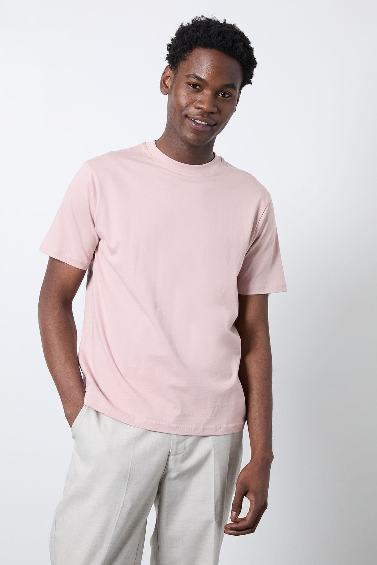 Burton Burton Men's Pink Crew Neck T-Shirt