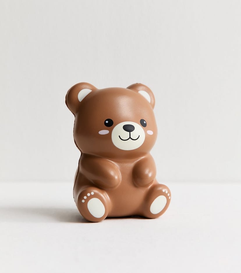 New Look Brown Bear Shaped Foam Stress Ball New Look - 1