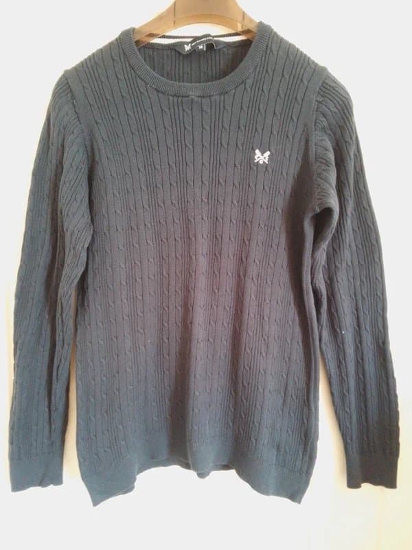 Crew Clothing Company Crew Clothing Company Womens Navy Cable Knit Jumper Size 14