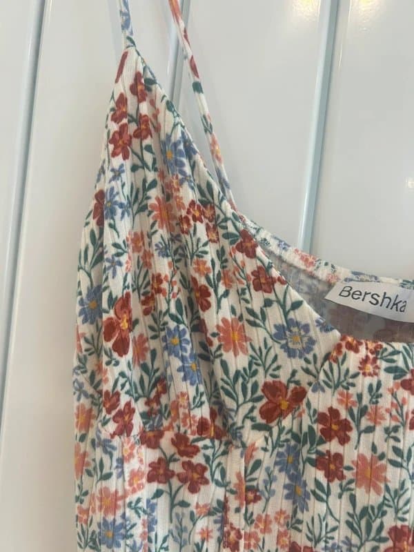 Bershka Bershka strappy mini dress floral
