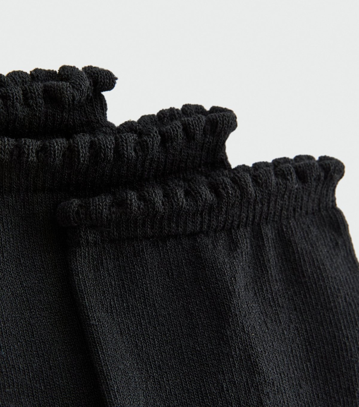 New Look Pack of 4 Black Scallop Top Ankle Socks New Look - 2