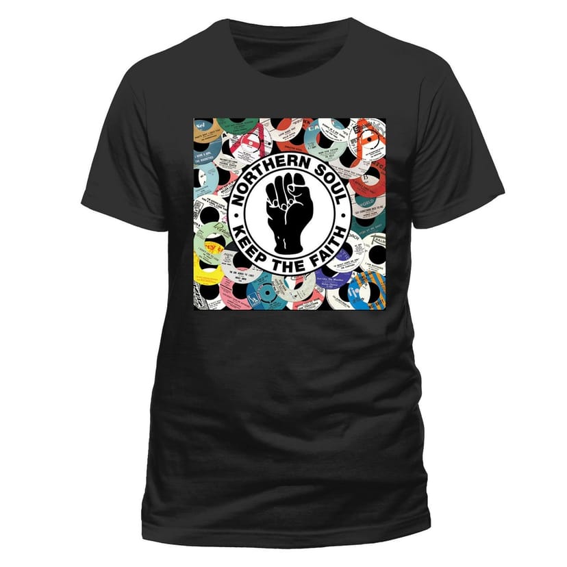 Northern Soul Northern Soul Men's Keep The Faith T-Shirt in Black - 1