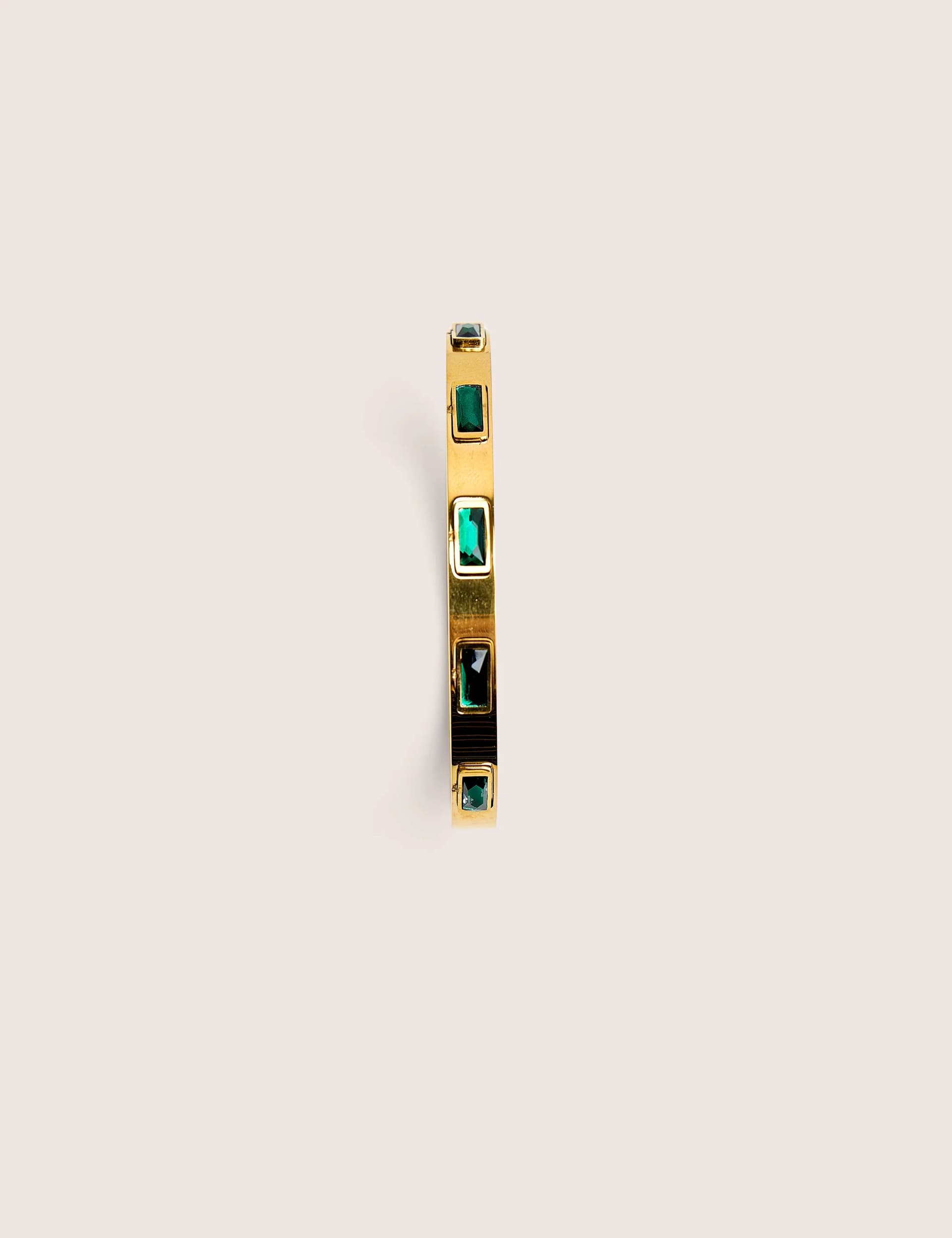 Public Desire Gold Plated Bangle With Glass Stones
