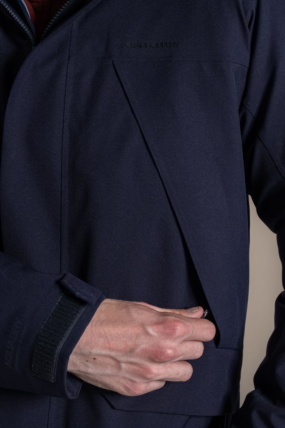 Craghoppers Craghoppers Men's Grisedale Hooded Waterproof Breathable Padded Insulated Jacket in Dark Navy - 3