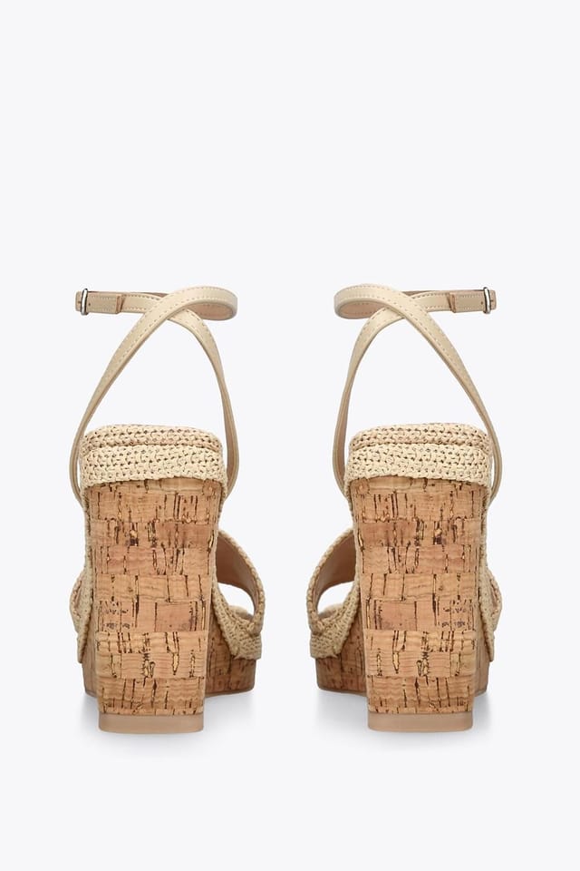 Steve Madden STEVE MADDEN Women's 'Outright Beige' Fabric Sandals in Beige - 3