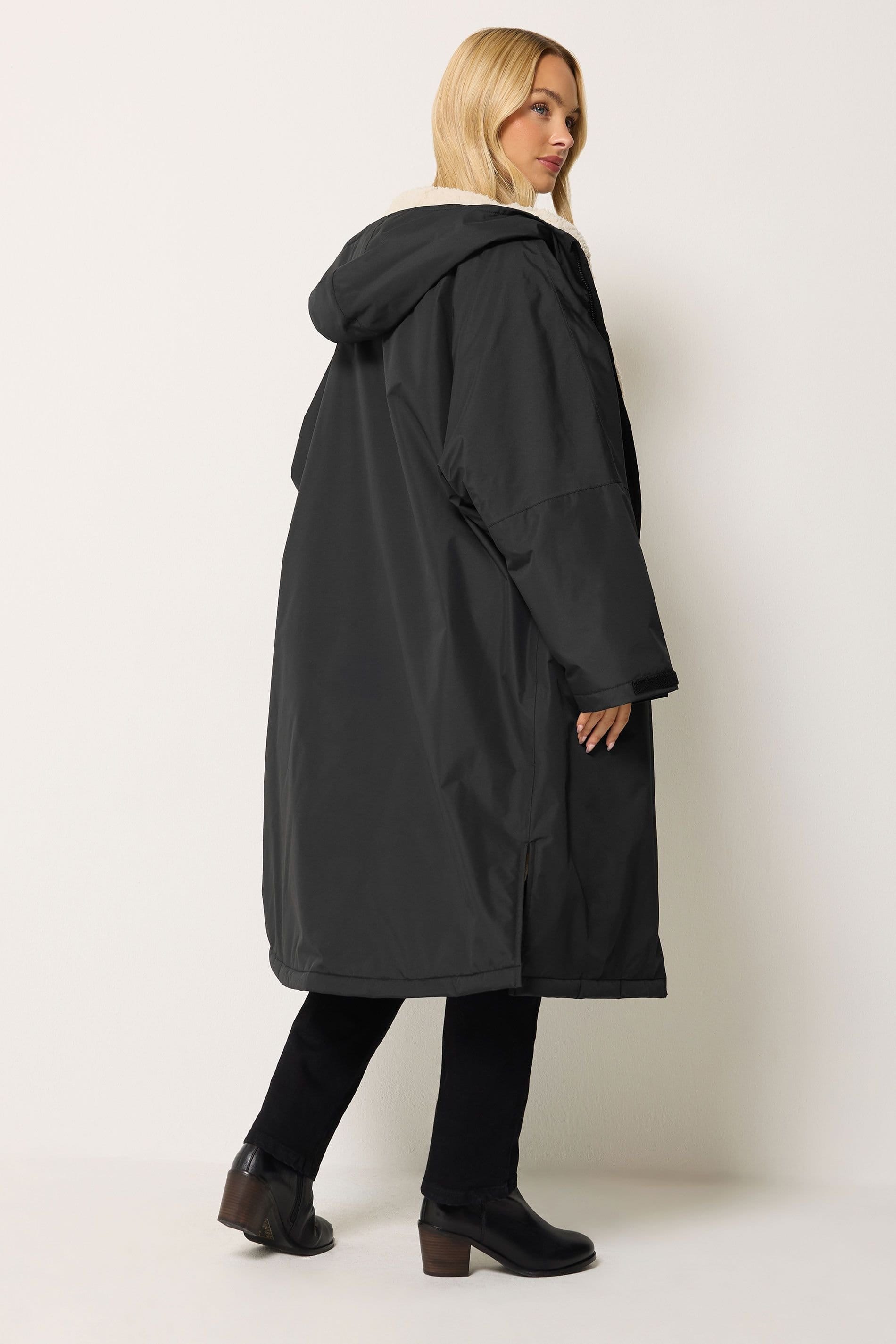 M&Co M&Co Women's Fleece Lined Coat in Black - 4