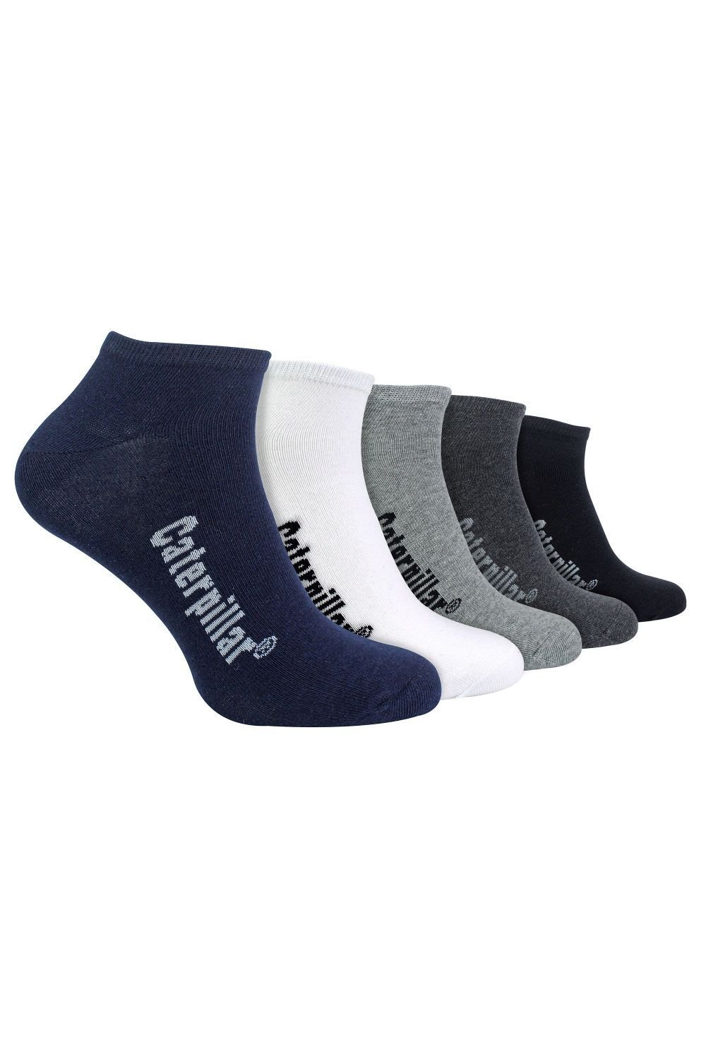 CAT CAT Men's 5 Pack Cotton Rich Trainer Work Socks - 2