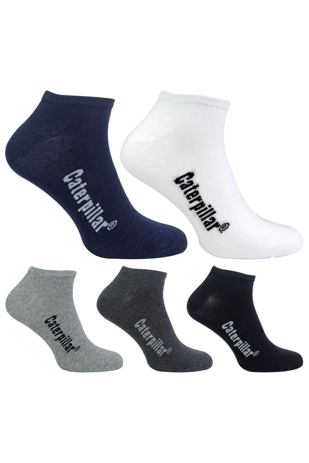 CAT CAT Men's 5 Pack Cotton Rich Trainer Work Socks - 4