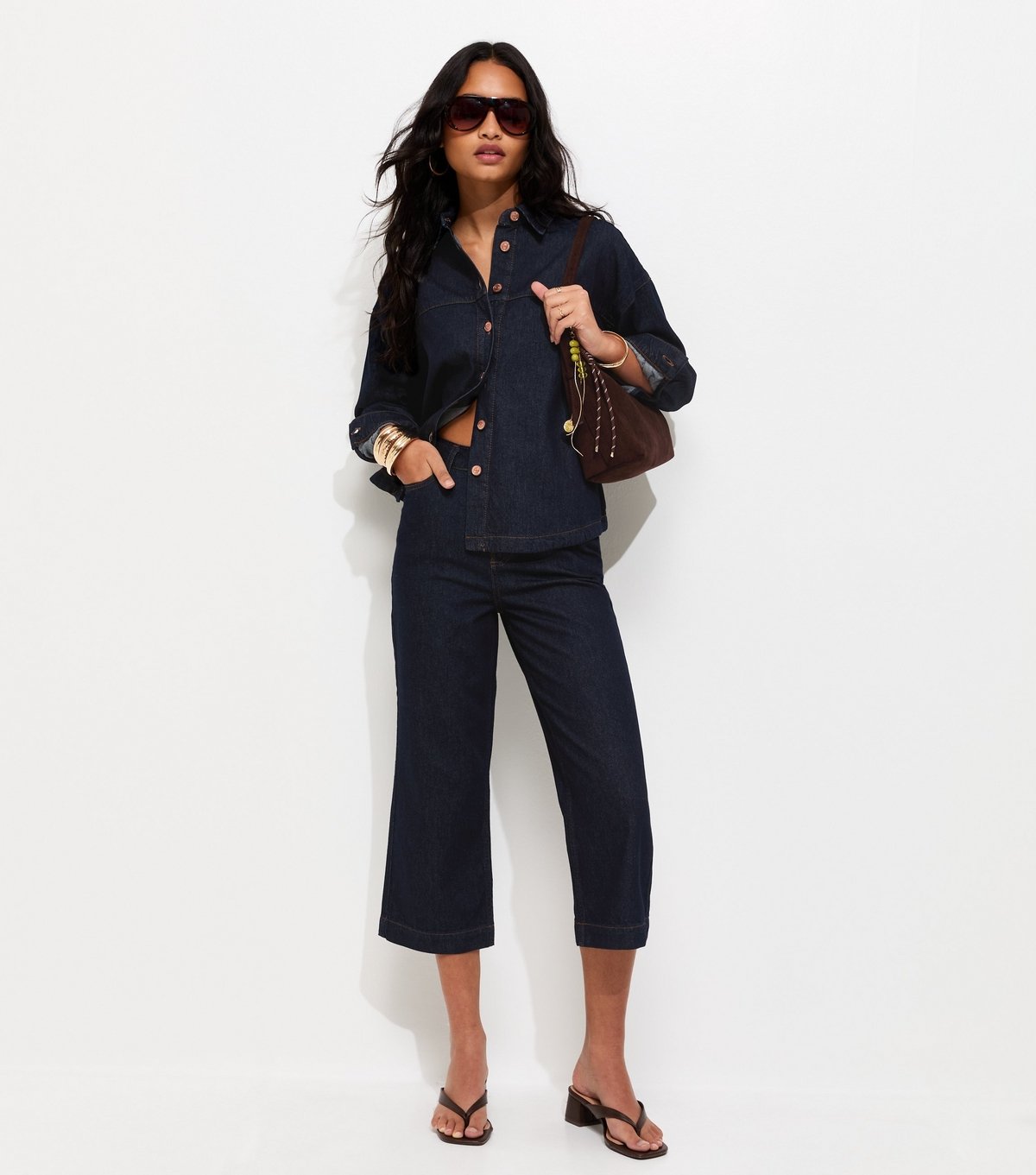 New Look Women's Blue Long Sleeve Oversized Denim Shirt New Look - 3