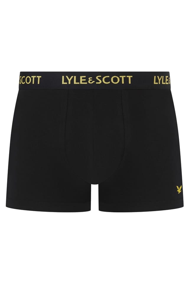 Lyle & Scott Lyle & Scott Men's Miller 5 Pack Underwear Black Multi Text Waistband - 3