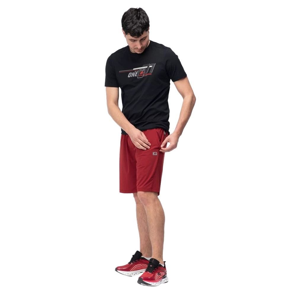 IQ IQ Men's Ikeln Plain Shorts in Crimson - 4