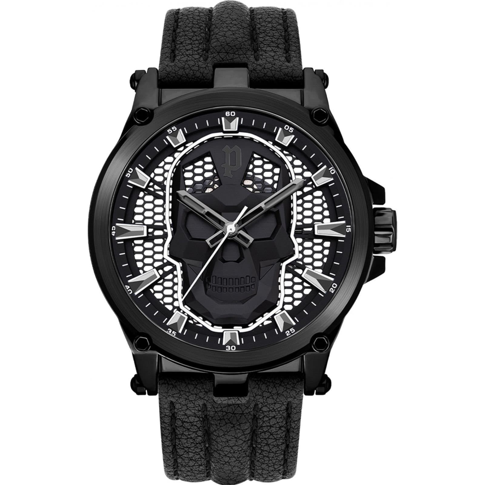 Police Police Men's PEWJA2108203 47mm Quartz Watch in Black