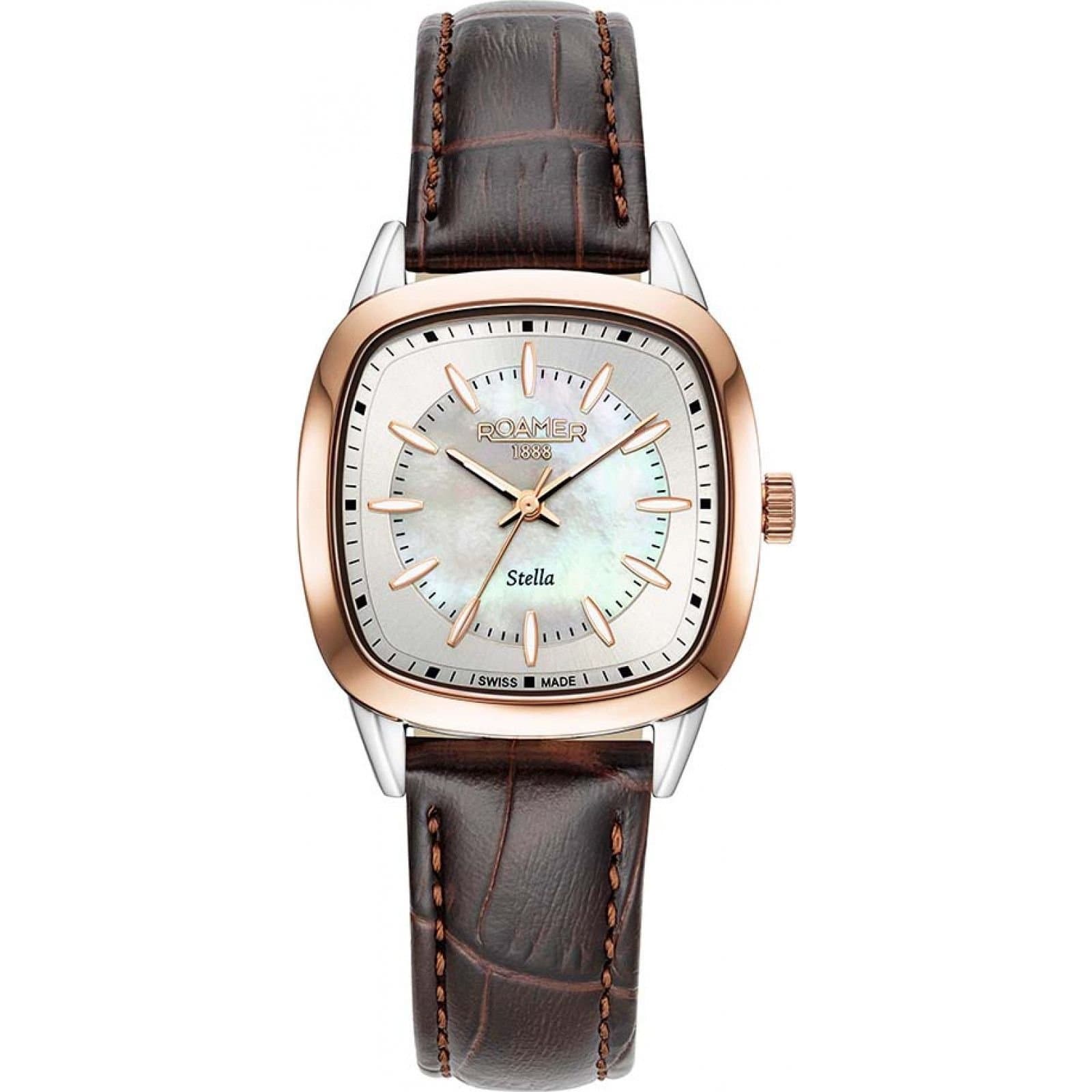 Roamer Roamer Women's 966847-49-20-02 Stella 33mm Quartz Watch in Brown