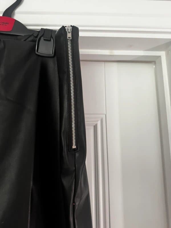 Never Fully Dressed Cropped leather trousers