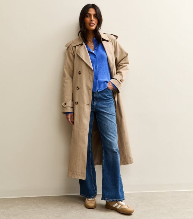 New Look Women's Bright Blue Crew Neck Knit Cardigan New Look - 3