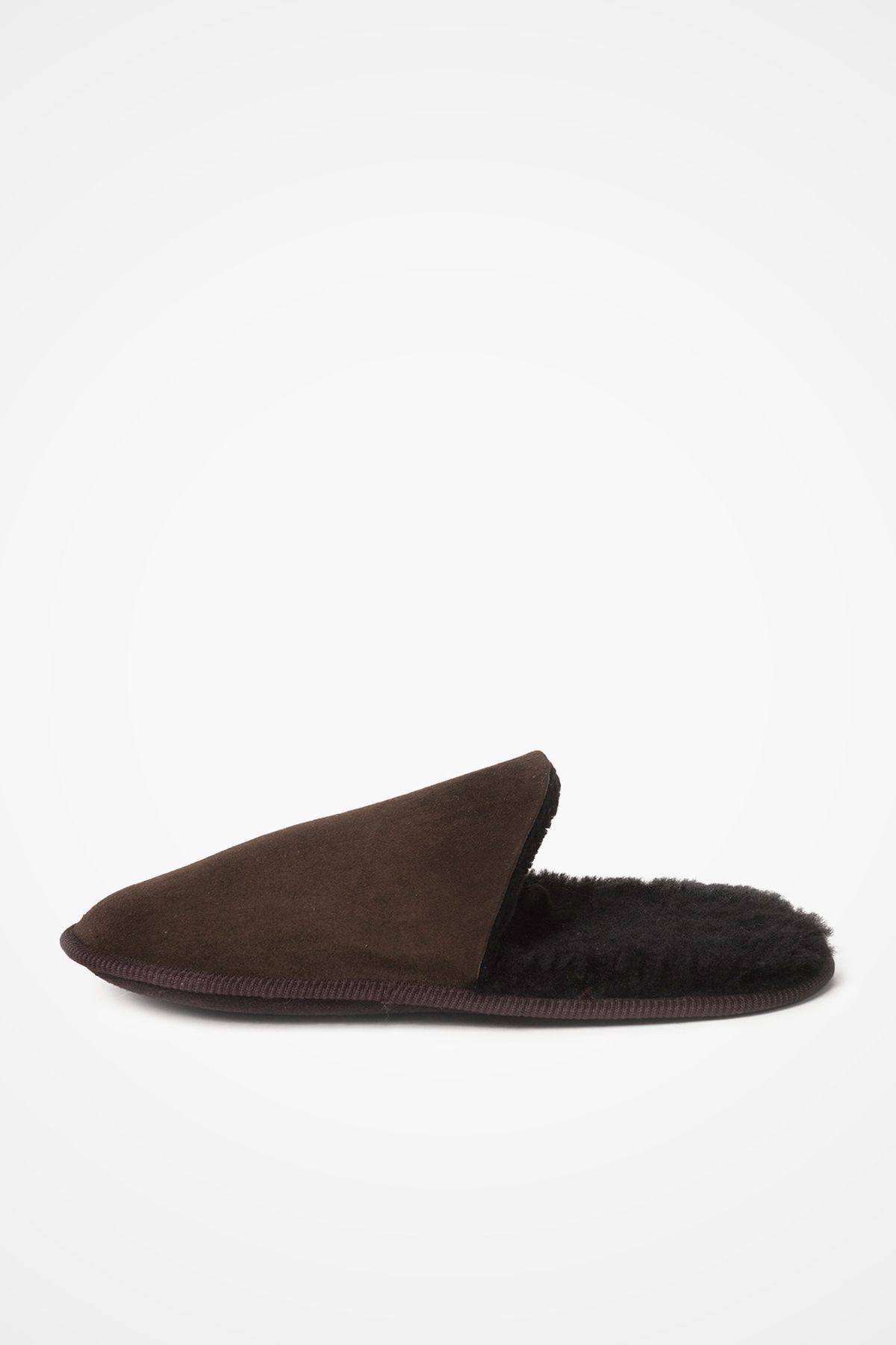 Celtic & Co Celtic & Co Women's Sheepskin Scuff Slippers in Dark Brown - 3