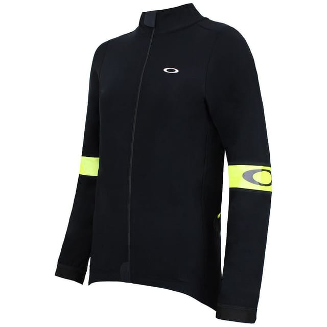 Oakley Oakley Men's Road Thermal Jersey Sweatshirt Cycling Hi Viz Jacket Black - 2