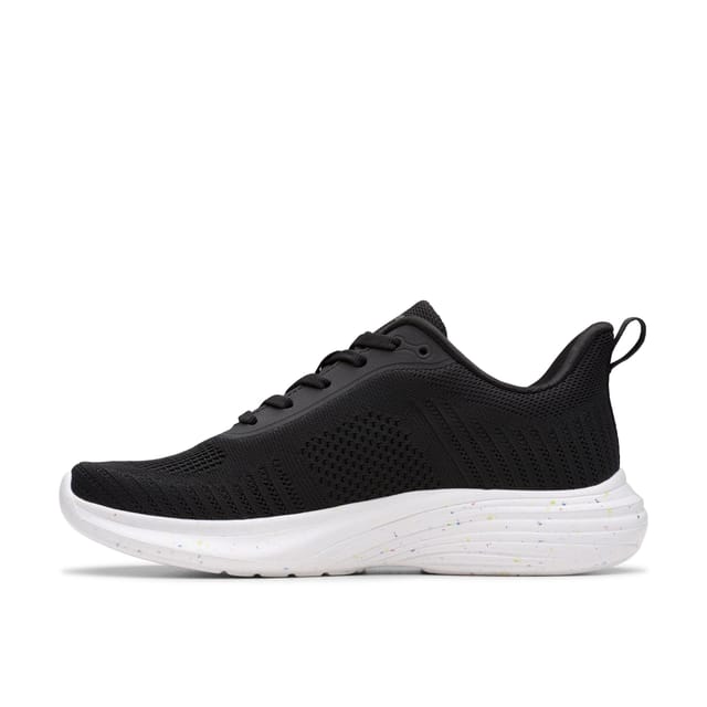Clarks Clarks Women's Izza Knit Black Trainers - 2