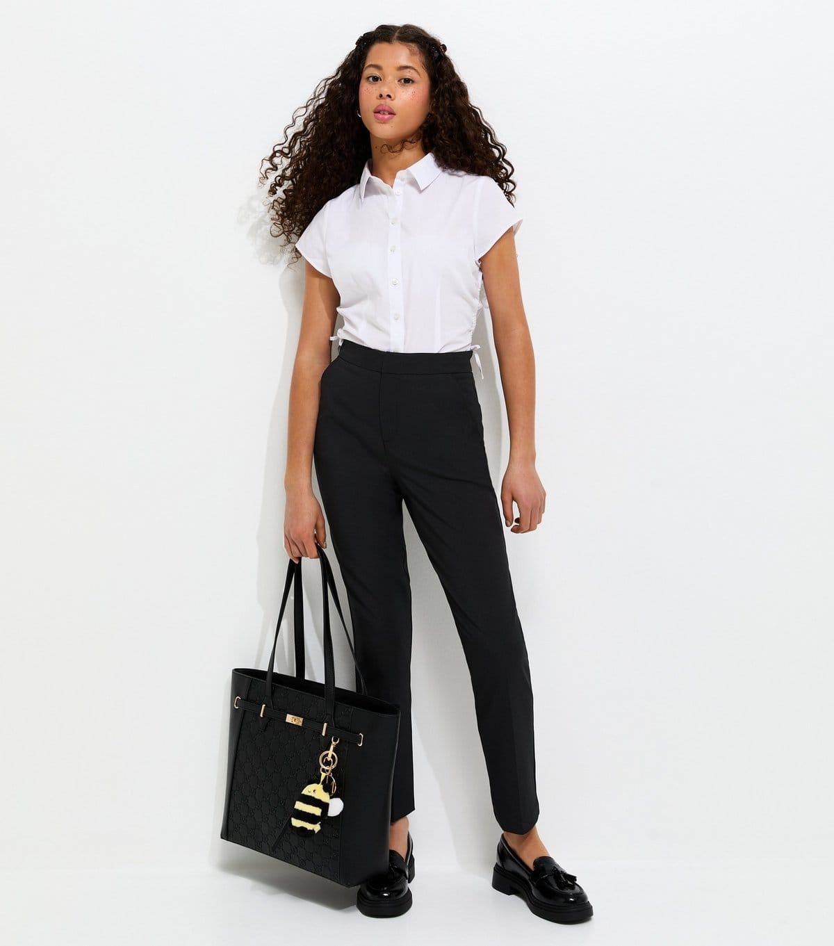 New Look Black Slim Fit School Trousers