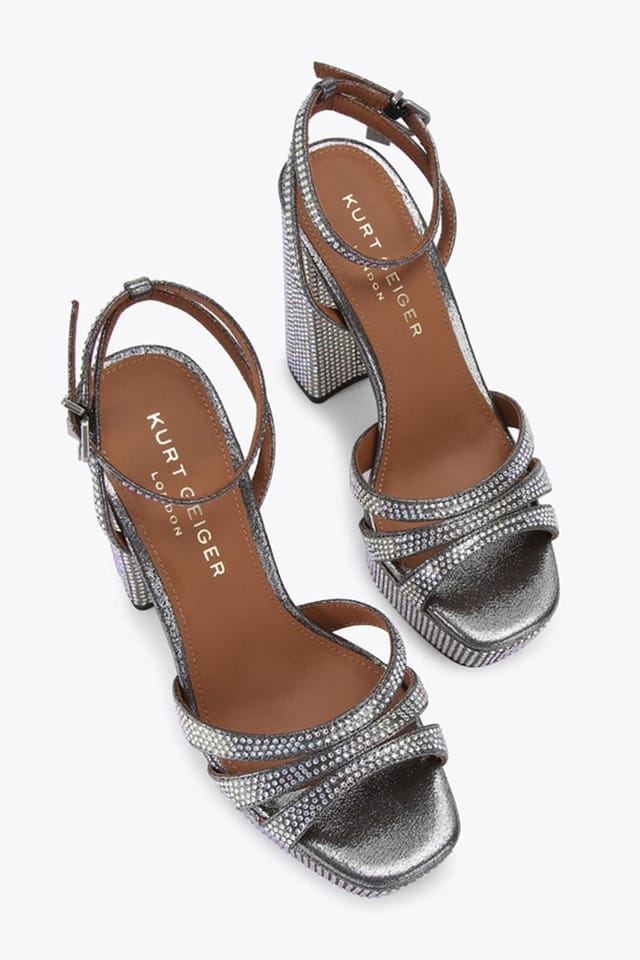 Kurt Geiger London Kurt Geiger London Women's 'Brixton Platform' Fabric Heels in Grey - 2