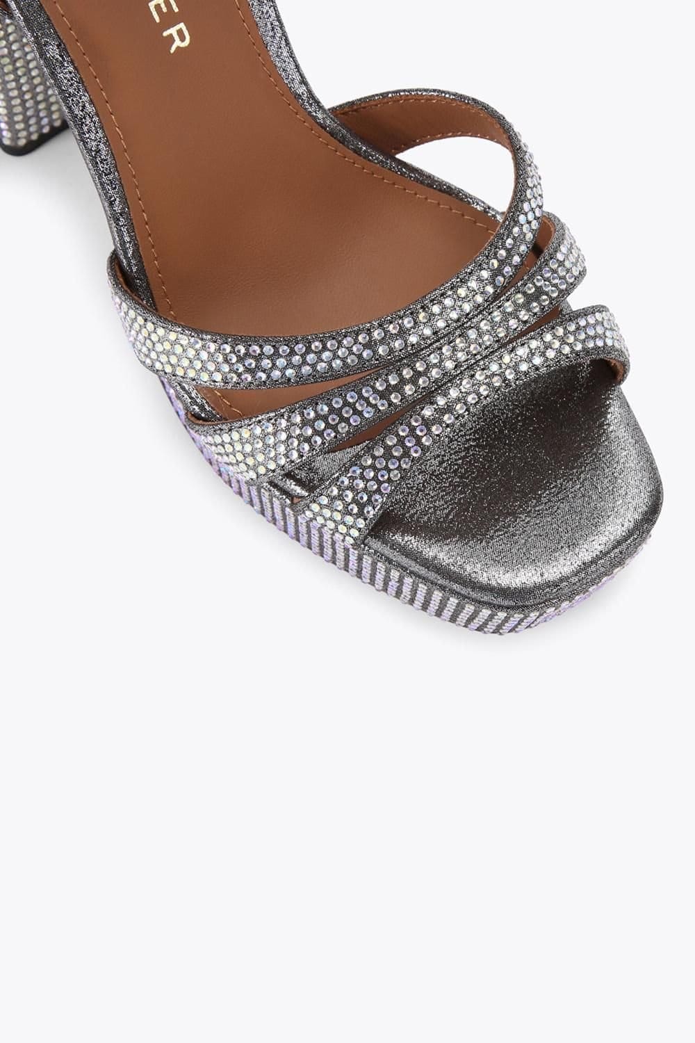 Kurt Geiger London Kurt Geiger London Women's 'Brixton Platform' Fabric Heels in Grey - 4