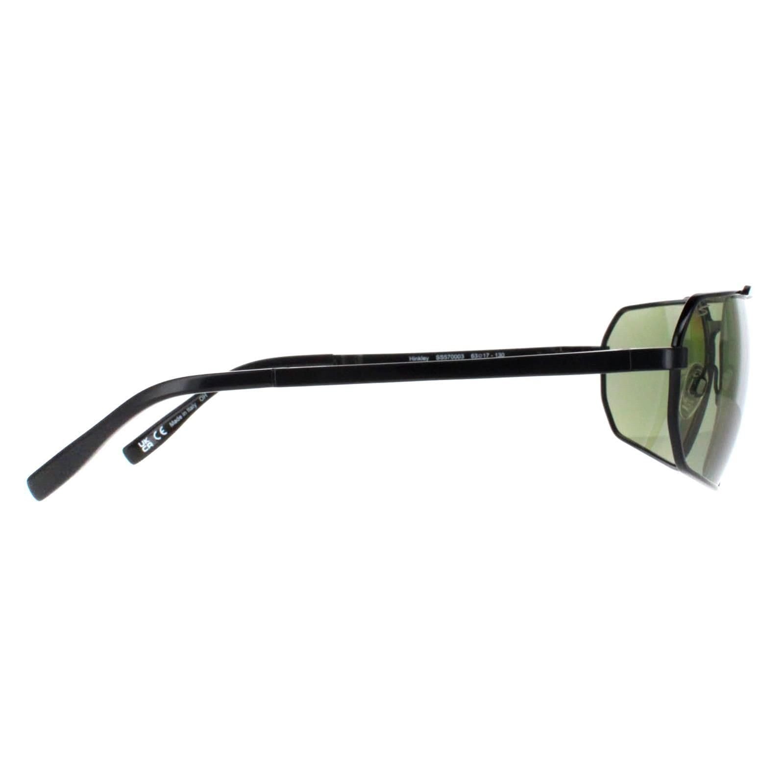 Serengeti Serengeti Men's Rectangle Shiny Black Transparent Layer Mineral Polarized 555nm Green Hinkley - 4