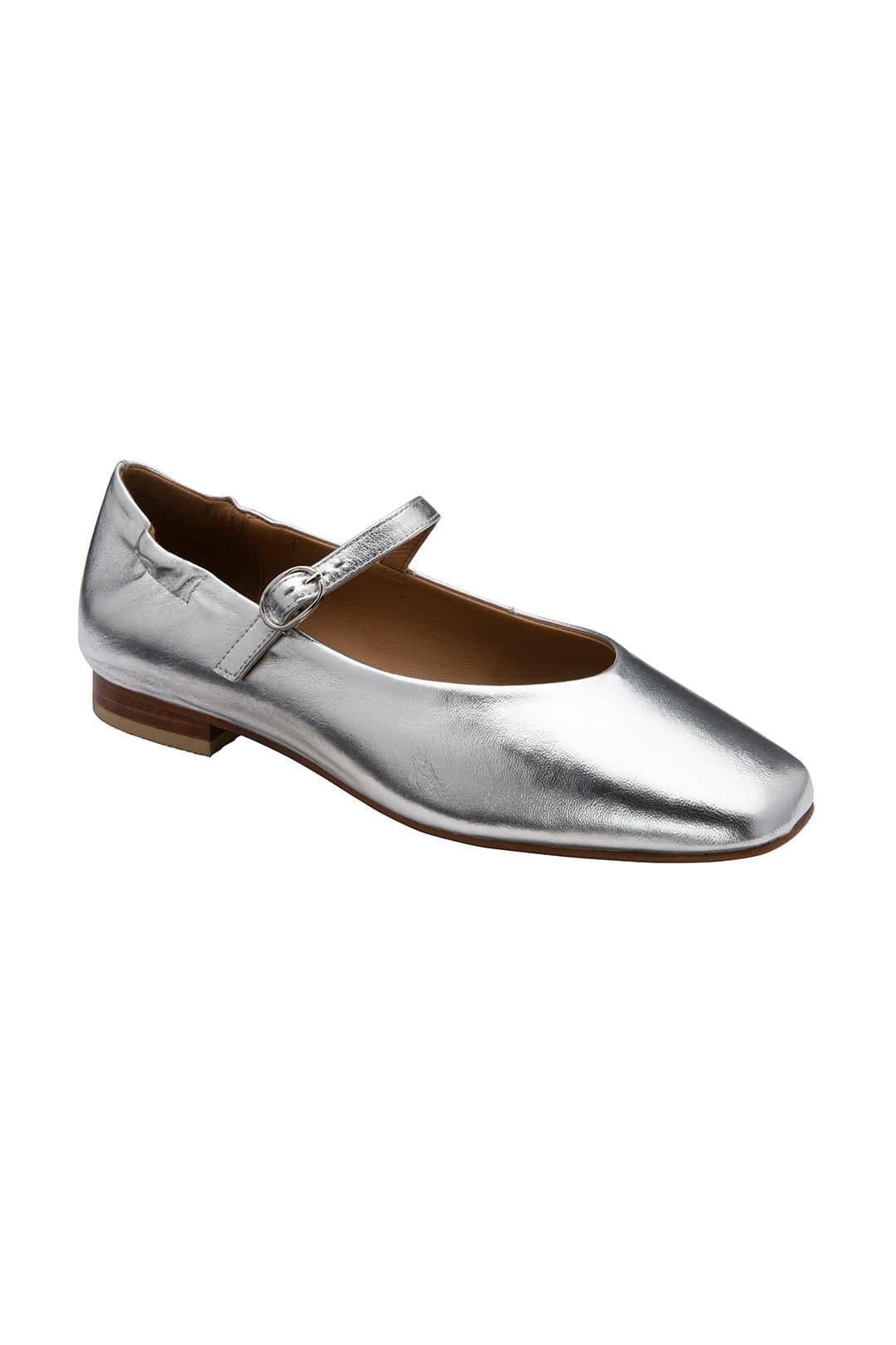 Ravel Ravel Women's 'Lanton' Flat Mary-Jane Shoes in Silver