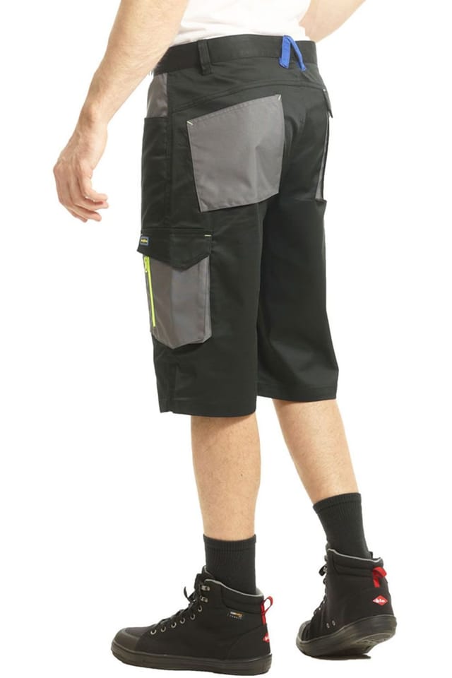 Goodyear Goodyear Men's Multi Pocket Stretch Work Cargo Shorts in Black - 3